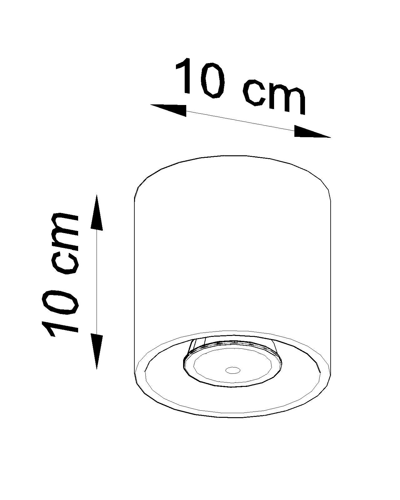 Ceiling Lamp ORBIS 1 Black Round Shape Modern Loft Design LED GU10