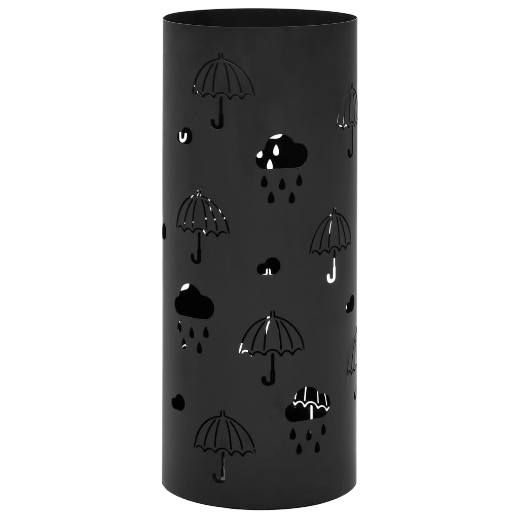 Umbrella Stand Umbrellas Steel Black