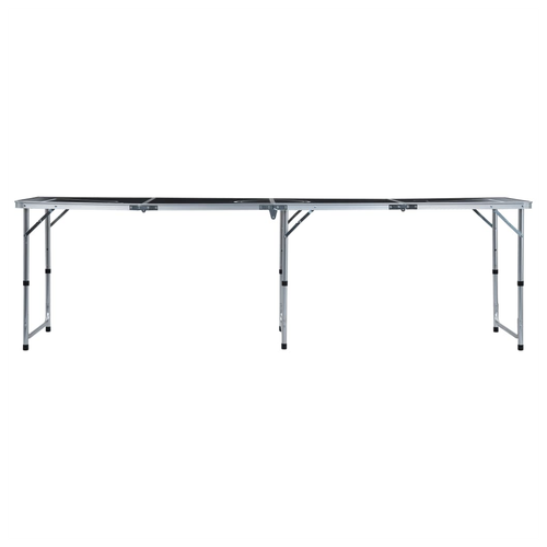 Folding Beer Pong Table 240 cm Black
