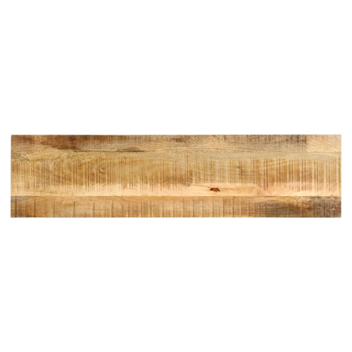 vidaXL Console Table 140x35x76 cm Solid Rough Mango Wood