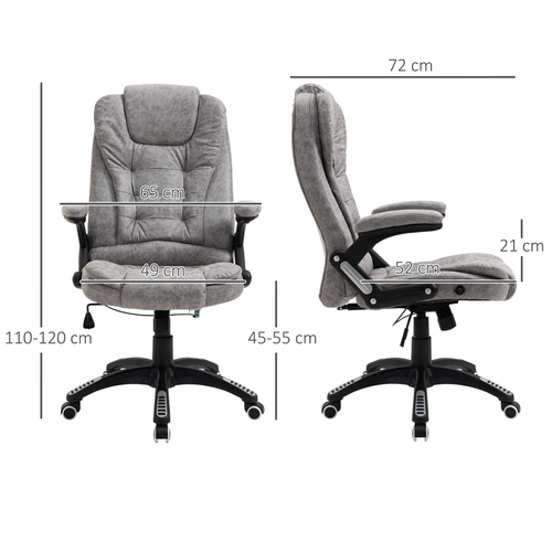 Office chair with swivel arms and wheels