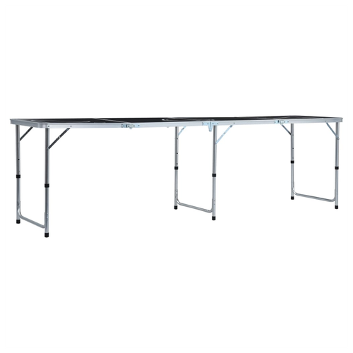 Folding Beer Pong Table 240 cm Black
