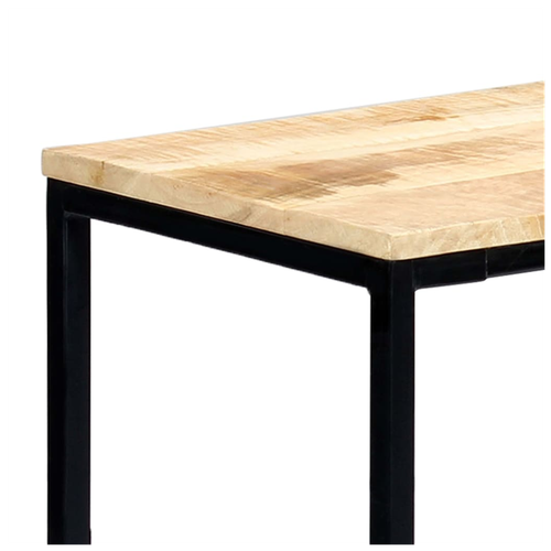vidaXL Console Table 140x35x76 cm Solid Rough Mango Wood