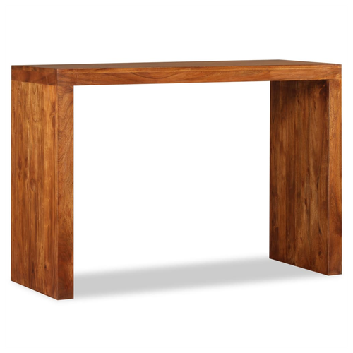 vidaXL Console Table Solid Wood with Honey Finish 110x40x76 cm