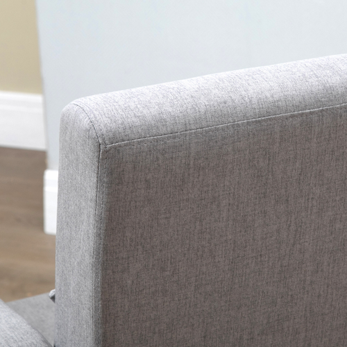Nordic Leisure Lounge Sofa Accent Chair with Pillow for Bedroom Gray