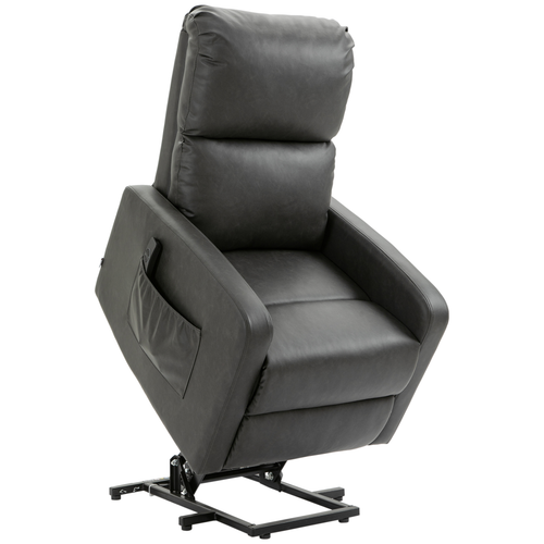 Riser and Recliner Chair, Lift Chair for Living Room w/ Remote, Grey HOMCOM