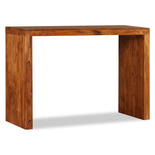 vidaXL Console Table Solid Wood with Honey Finish 110x40x76 cm