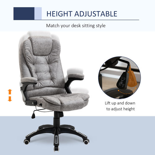 Office chair with swivel arms and wheels