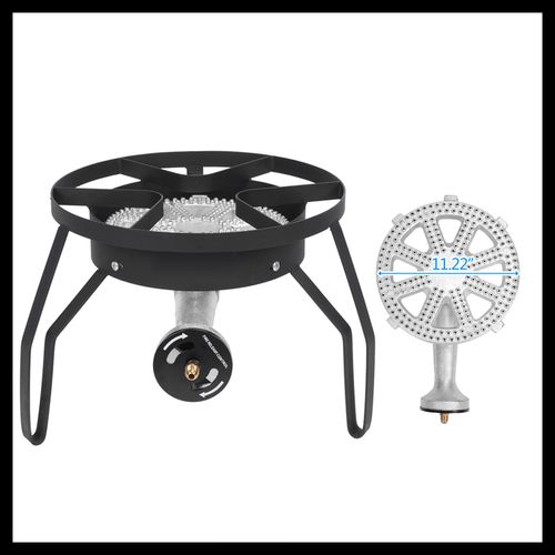 ZOKOP Ey31-54 Outdoor Furnace Round Furnace 20W BTU Head Diameter 26cm With 1.2m Leather Tube With 0-20psig High Pressure Valve
