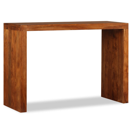 vidaXL Console Table Solid Wood with Honey Finish 110x40x76 cm