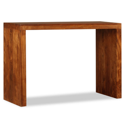 vidaXL Console Table Solid Wood with Honey Finish 110x40x76 cm