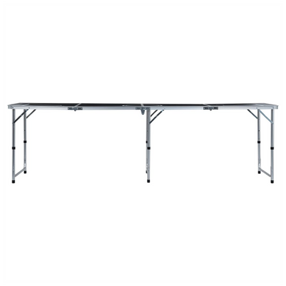 Folding Beer Pong Table 240 cm Black