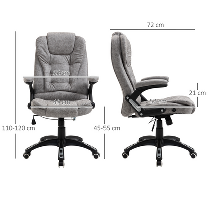 Office chair with swivel arms and wheels