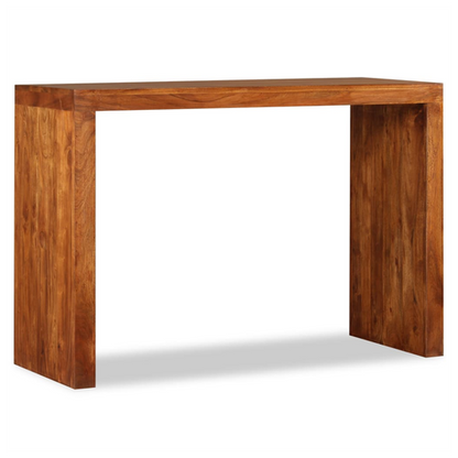 vidaXL Console Table Solid Wood with Honey Finish 110x40x76 cm