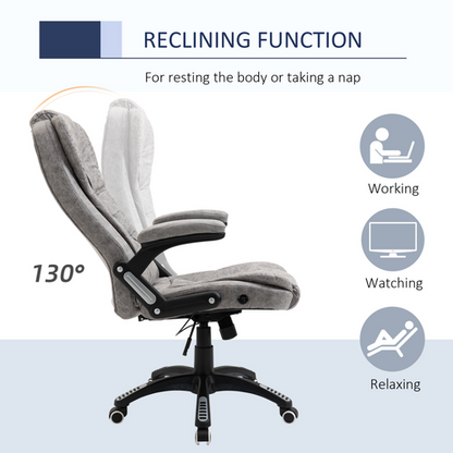 Office chair with swivel arms and wheels