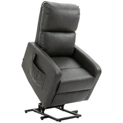 Riser and Recliner Chair, Lift Chair for Living Room w/ Remote, Grey HOMCOM