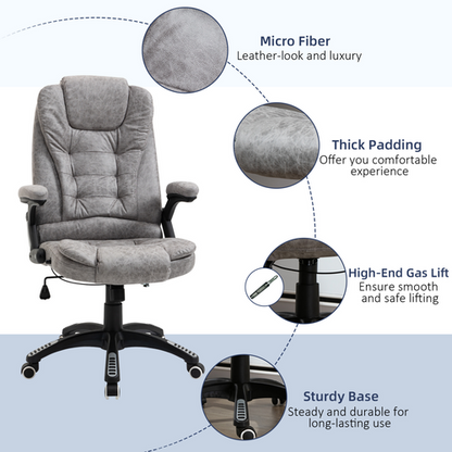 Office chair with swivel arms and wheels