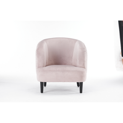 77cm Grey Velvet Arm Chair