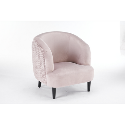 77cm Grey Velvet Arm Chair