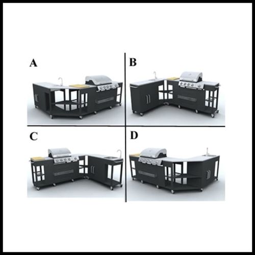Outdoor Kitchen Barbecue Missouri 4 Burners
