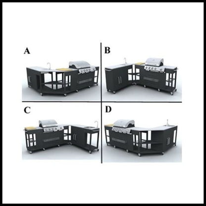 Outdoor Kitchen Barbecue Missouri 4 Burners