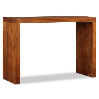 vidaXL Console Table Solid Wood with Honey Finish 110x40x76 cm